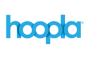 hoopla text graphic logo