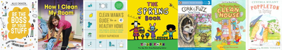 Spring Cleaning for Children Book Cover Collection