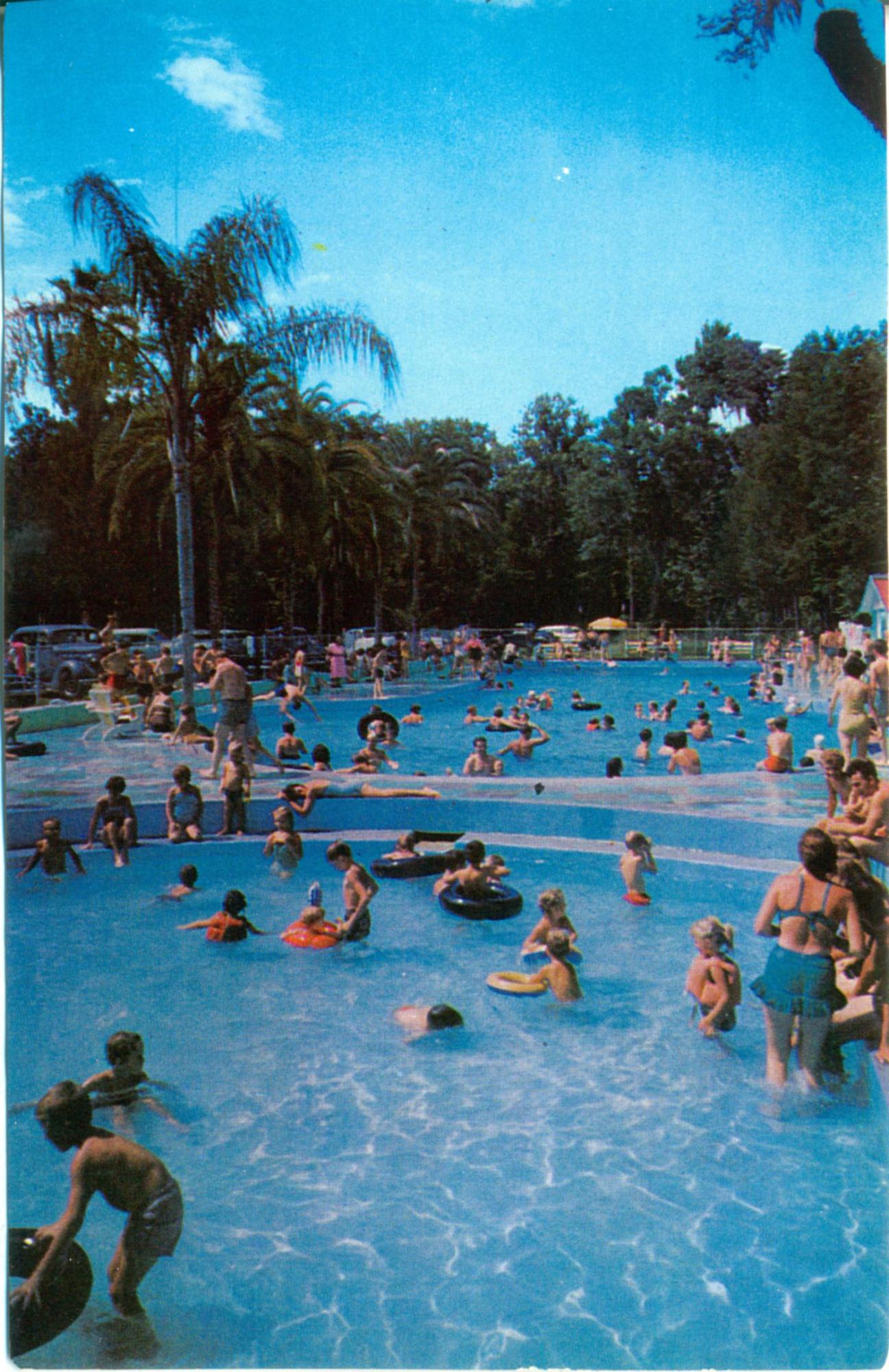 people swimming at Magnesia Springs