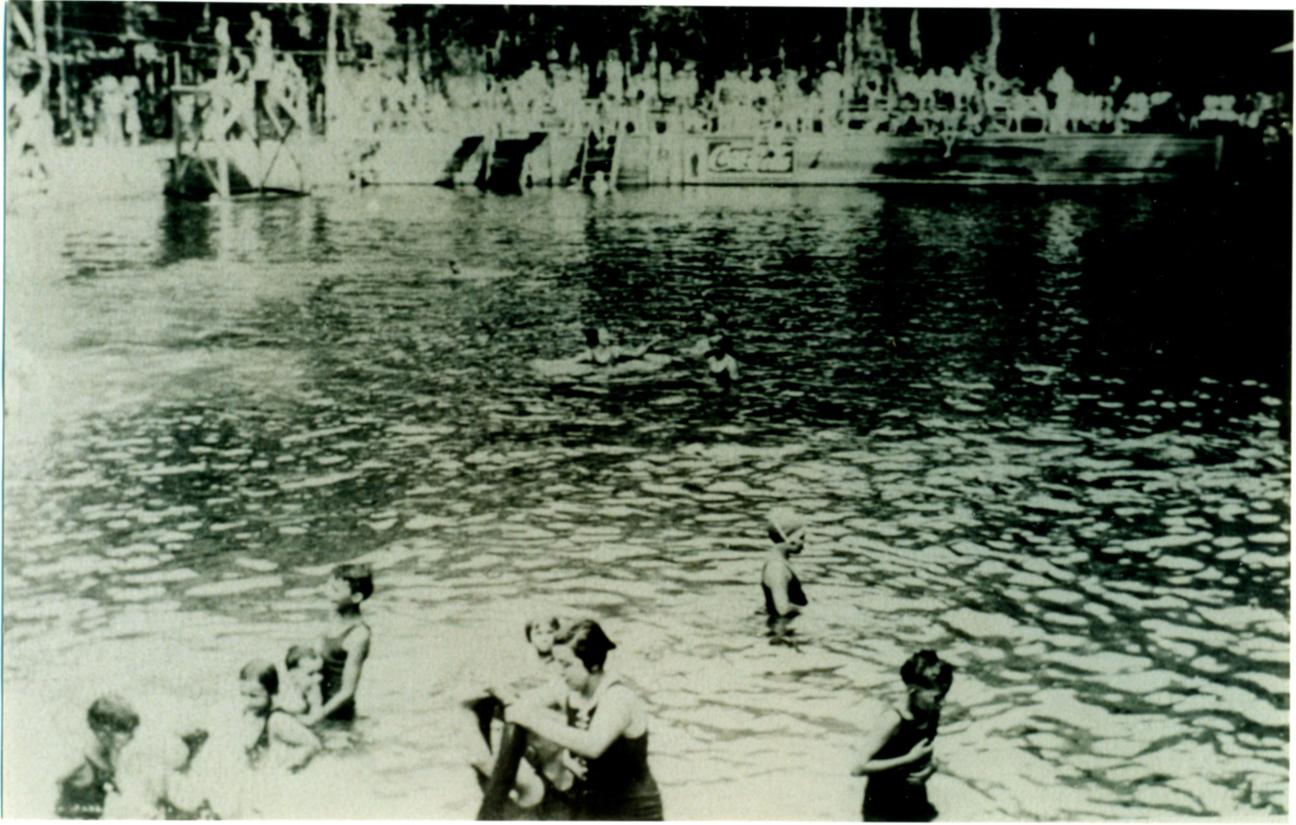 people swimming at Poe Springs