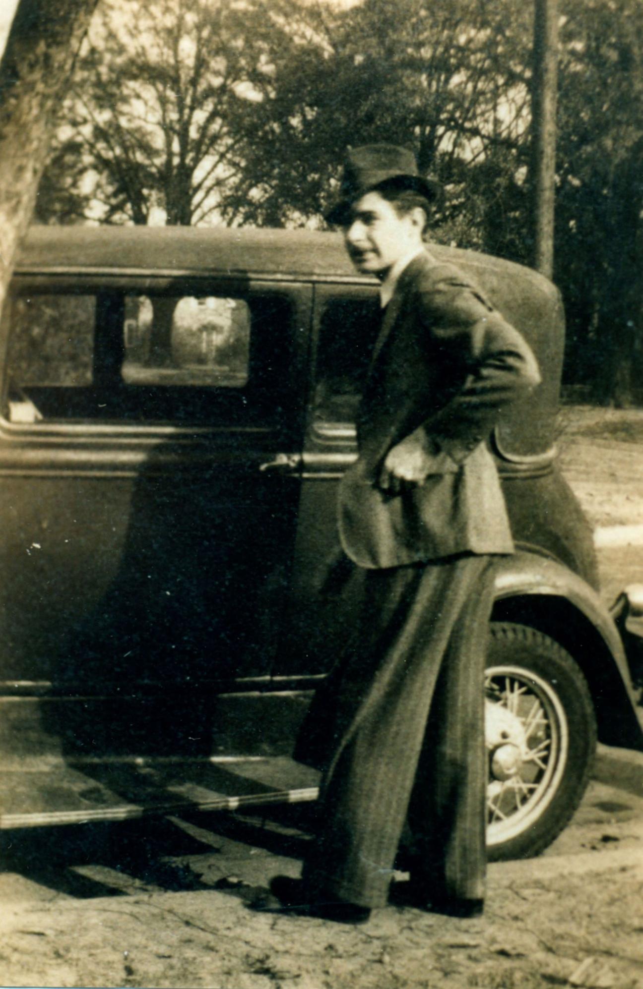 Mr. Witherspoon of High Springs and his car nicknamed 'The Monster'