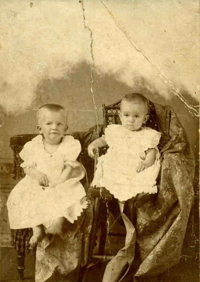 Arthur and Earle Godwin baby portrait