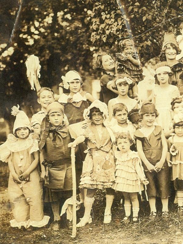 group of children in costume