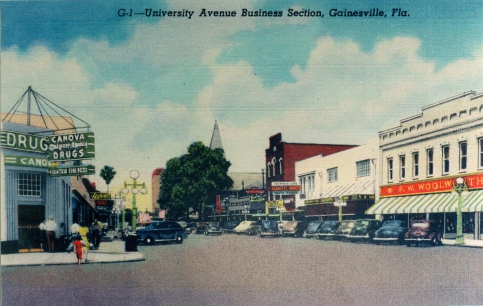 University and Main 1940