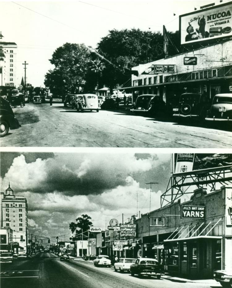 W University Ave 1937 and 1967