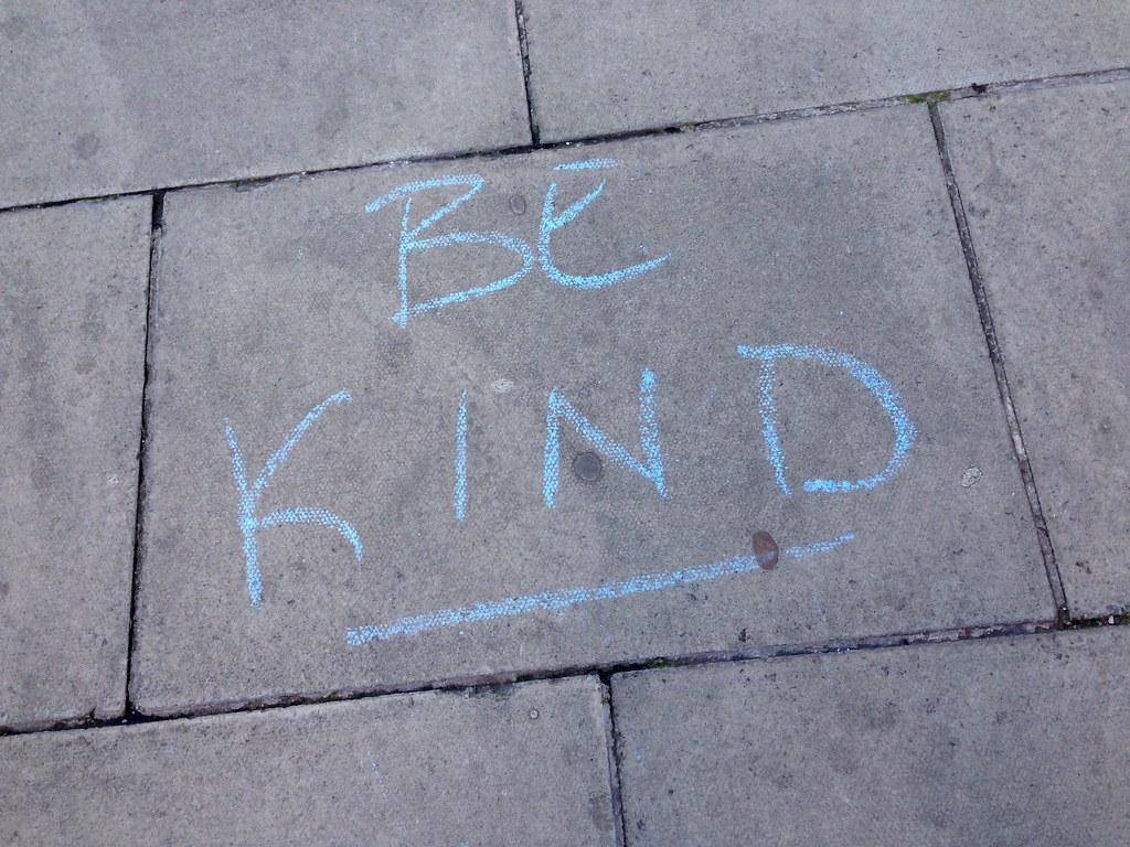 "Be kind" by Mary Hutchison is marked with CC PDM 1.0