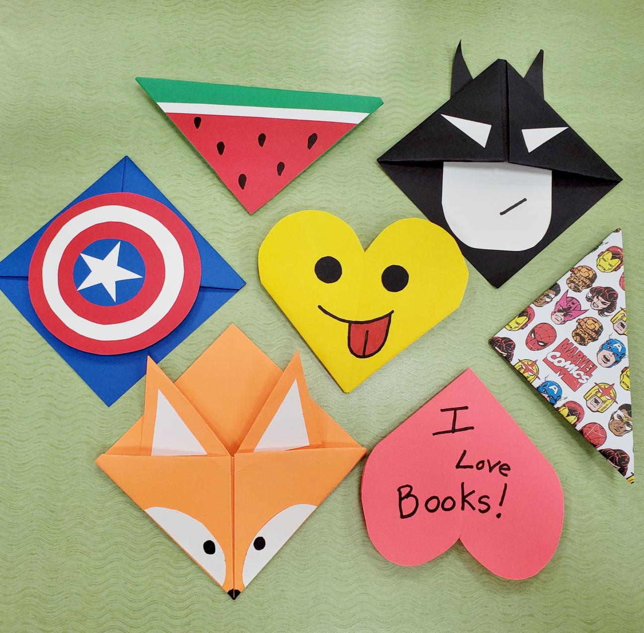 PAPER BOOKMARKS, Easy Origami Bookmark Corner