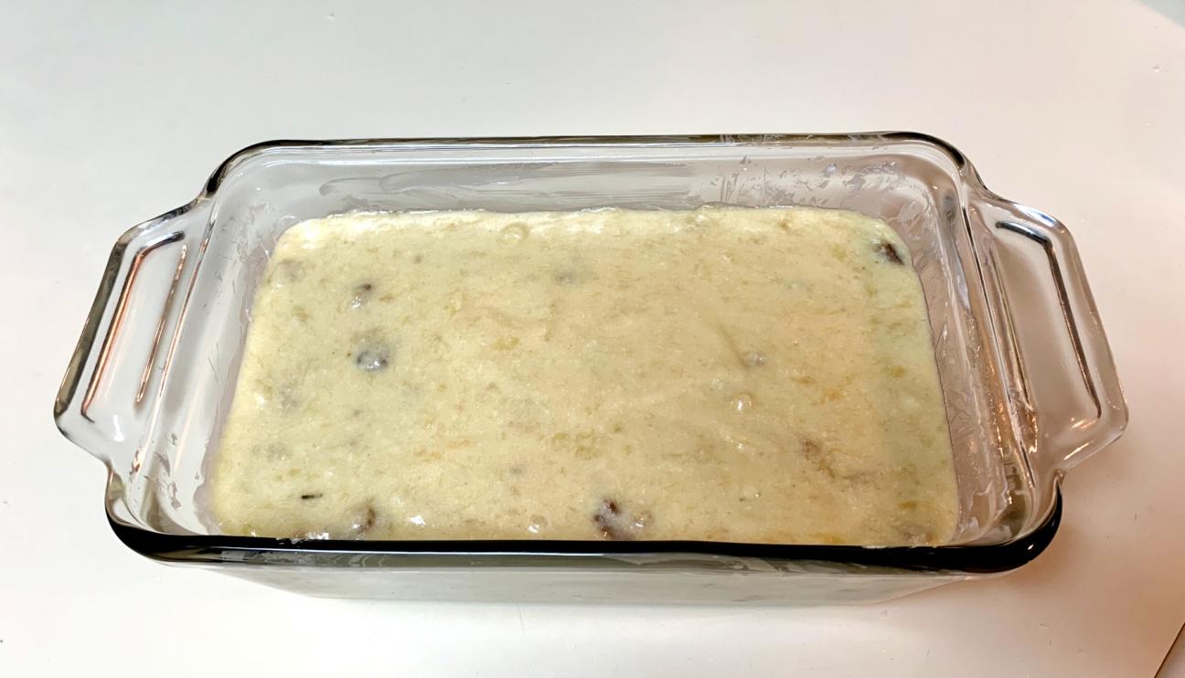 Banana bread before baking