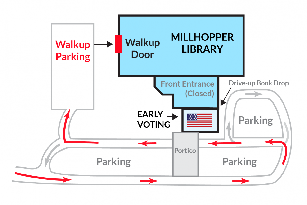 Early Voting map for Millhopper Branch