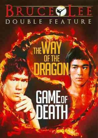 The cover of Game of Death and Way of the Dragon, Bruce Lee martial arts films.