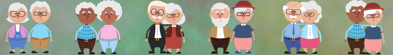 variety of grandparents cartoon graphics