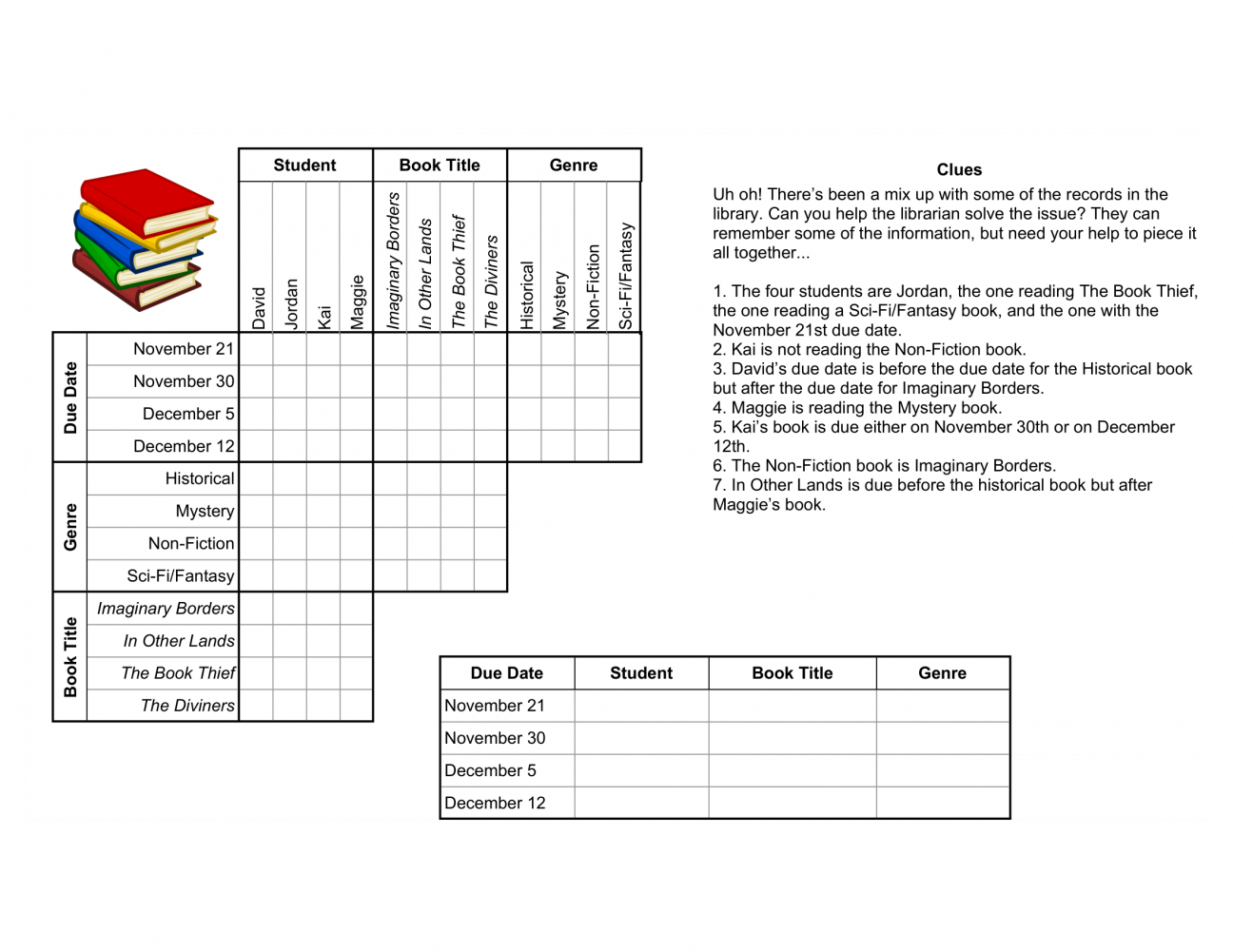 Printable Logic Puzzles With Grids Customize and Print