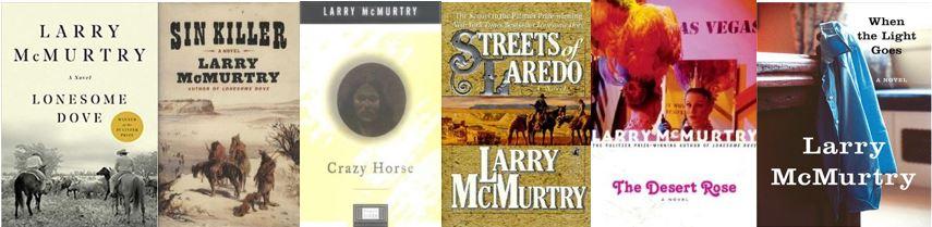 a row of Larry McMurtry books