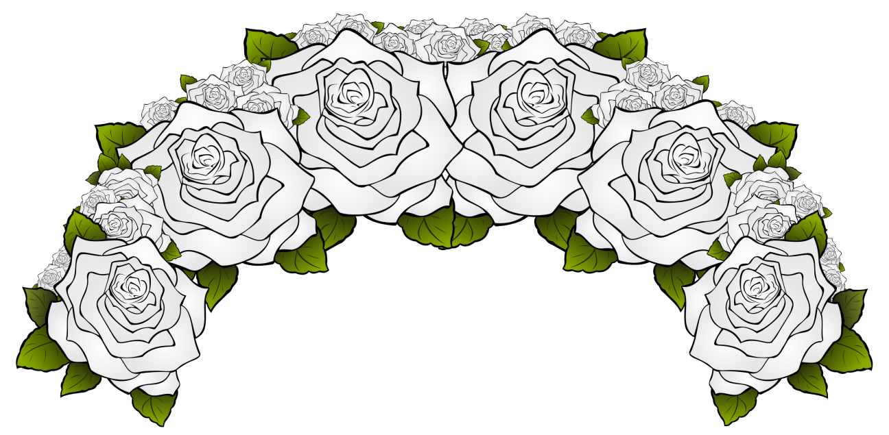 rose crown drawing