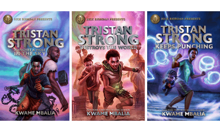 Covers of The Tristan Strong Series by Kwame Mbalia