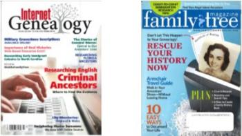 Internet Genealogy and Family Tree magazine covers