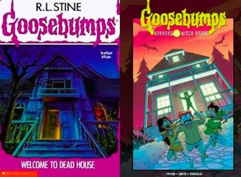 book covers of two GOOSEBUMPS novels