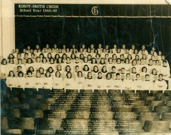 Kirby Smith School Choir 1948-1949