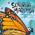 Book cover of Senorita Mariposa with an orange butterfly