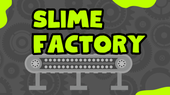 Image of slimy effect text with program title on a conveyer belt 