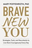 Book cover of Brave New You with gold lettering of the title and a white background