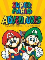 Book cover of Super Mario Adventures, with Mario and Luigi