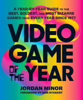 Book cover of Video Game of the Year, with bright colors in the background