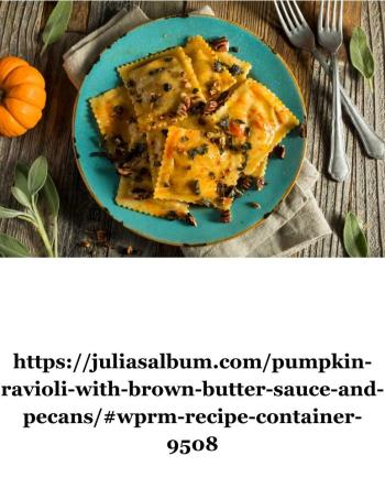 pumpkin ravioli