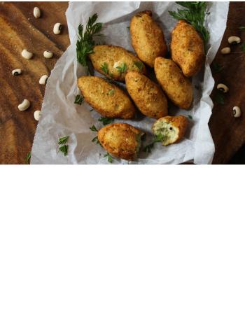 Black-Eyed Peas And Collard Greens Croquettes