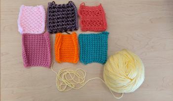 Learn Tunisian Crochet With Regular HookHow to Tunisian Crochet  #tunisiancrochet#notunisianhook 