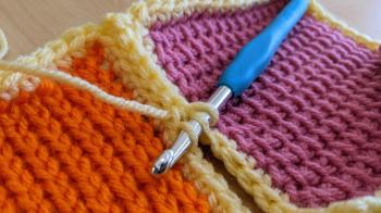 Learn Tunisian Crochet With Regular HookHow to Tunisian Crochet  #tunisiancrochet#notunisianhook 