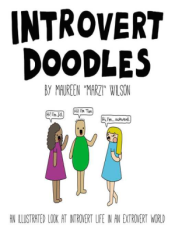 Book titled, "Introvert Doodles: An Illustrated Look at Introvert Life in an Extrovert World"